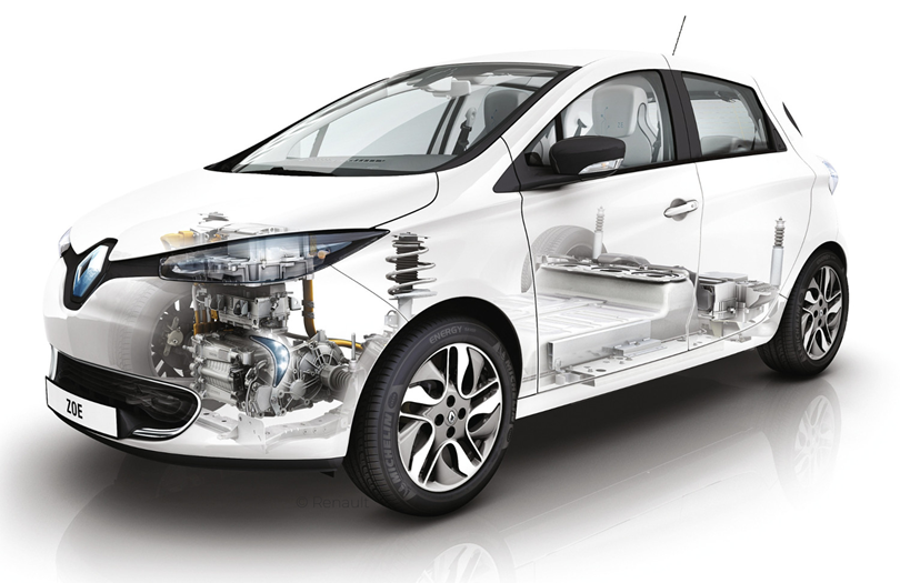 Renault Zoe vue composants 