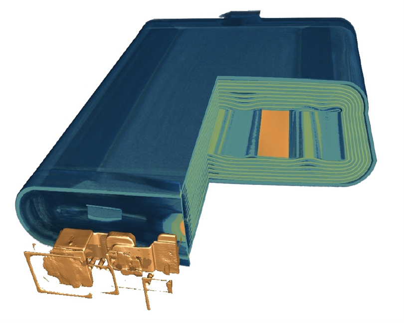 Inside view of a EV battery