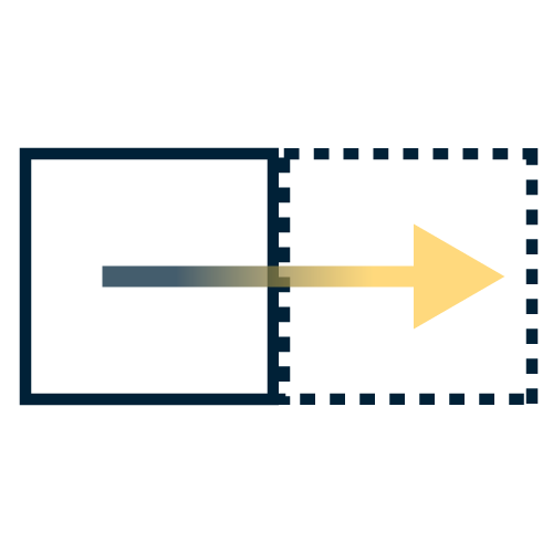 Horizontal extension imageur shift