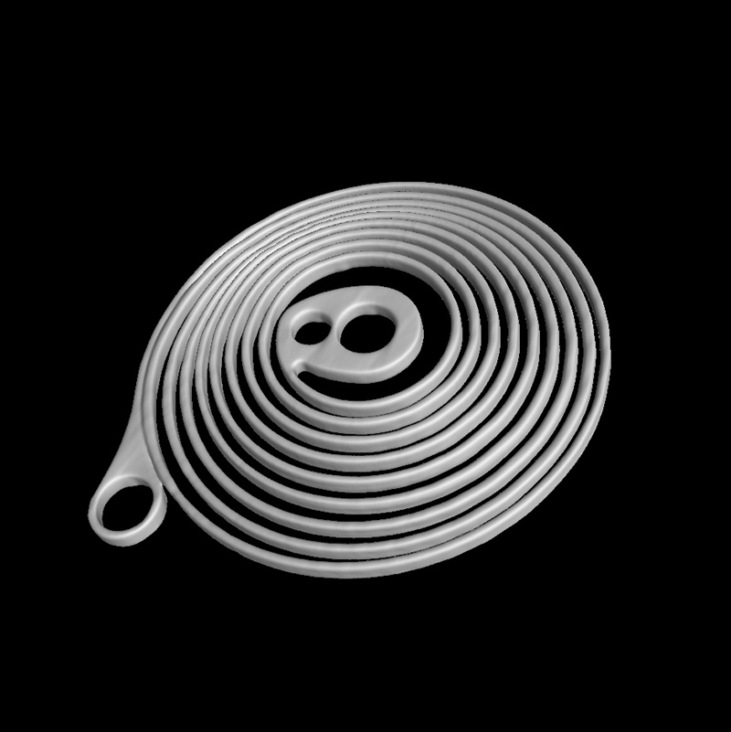 Vue 3D ressort spirale - montre