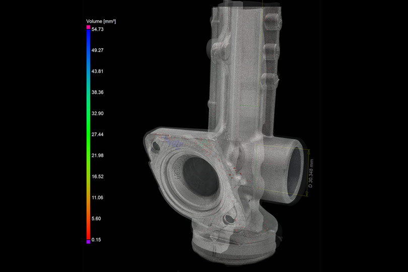 metal part seen by x-ray