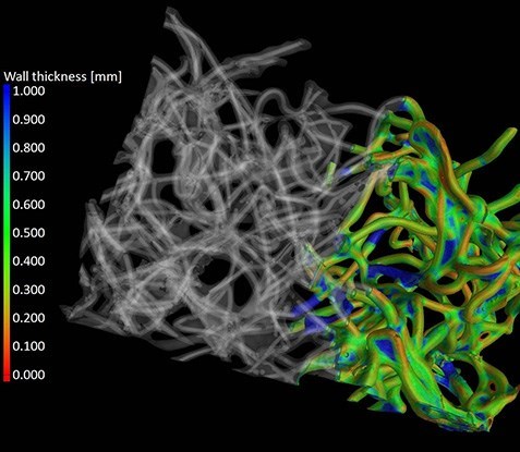Additive manufacturing plastics 30µm tomography RX Solutions