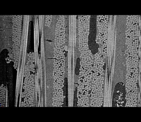 Inspection interne structure matériaux composite