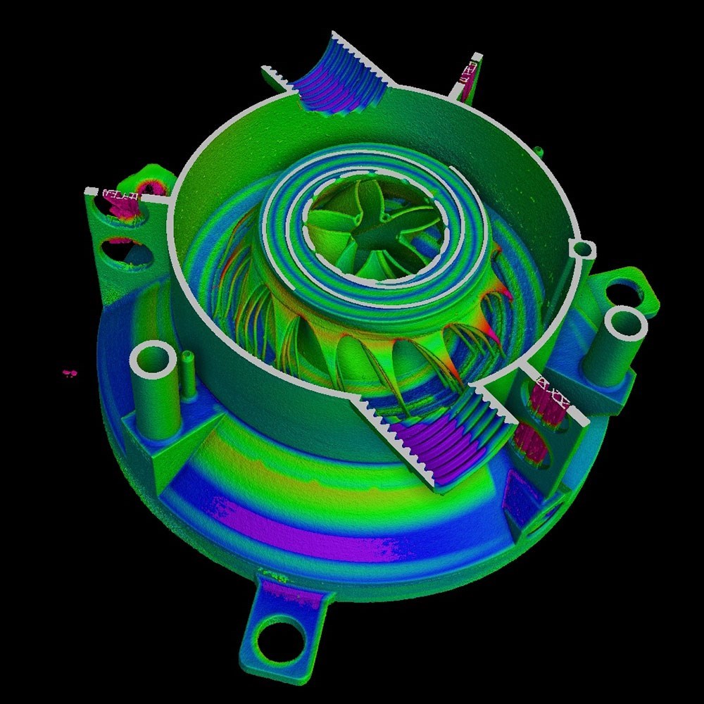 Contrôle qualité tomographie - fabrication additive_cao vs réel