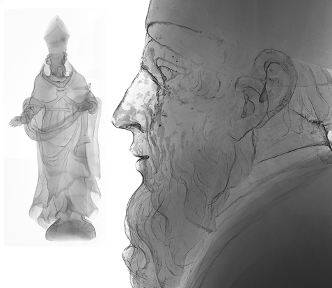 Statue. Restauration work. Tomography RX Solutions