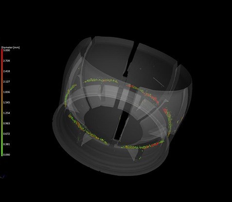 contrôle qualité injection plastique, analyse porosité_RX Solutions