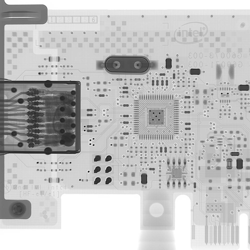 CT scan of on-board electronics
