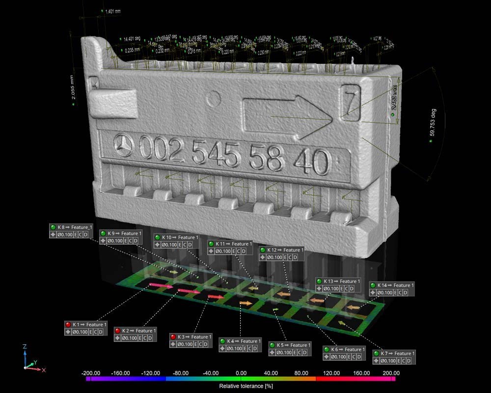 <strong><span class="color">Industriels</span></strong><br><strong><span class="color"></span></strong><br>Pour l'industrie, VGSTUDIO MAX sert à améliorer la qualité des produits, optimiser les procédés de fabrication et réduire les coûts : inspection non destructive des composants, détection des défauts internes, vérification de la conformité dimensionnelle et suivi de la performance de production. Dans l'automobile, l'aéronautique, l'électronique, la fabrication additive ou le médical, il contribue au contrôle qualité, à l'analyse de défaillances, à l'optimisation des procédés et à la rétro-ingénierie. Les inspections automatisées et des résultats de mesure fiables raccourcissent les cycles de développement et facilitent la décision tout au long du cycle de vie du produit.-image