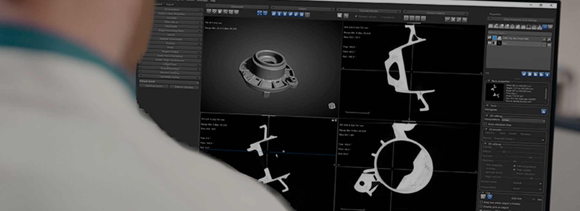 Logiciel post-traitement partenaire de RX SolutionsDragonfly 3D World 